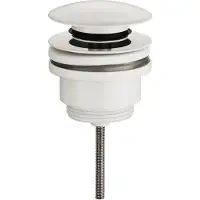 Wiesbaden Clickwaste afvoerplug caral 5/4" glans wit