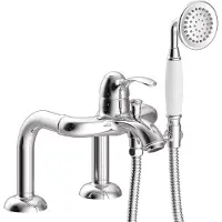 Tres Badrandkraan clasic mengkraan opbouw incl. Handdouche chroom