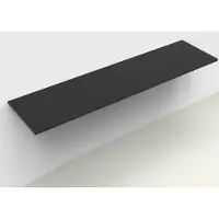 Arcqua Wastafelblad topblad marble 180x46 cm cast marble mat zwart