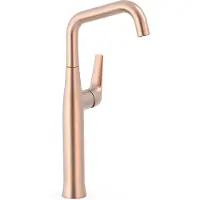 Tres Wastafelmengkraan fuji 37.2 cm met draaibare uitloop mat rose gold