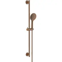 Boss & Wessing Glijstangset bws moran met handdouche 3 standen 150 cm geborsteld brons koper