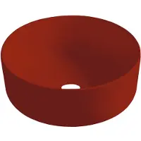 Best design Waskom Luzz 40 cm Mat Donkerrood