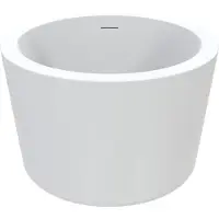 Best design Vrijstaand Bad Zen Rond 104x67,5 cm Glans Wit