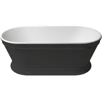 Zydra Vrijstaand ligbad heritage 170x80 cm negro