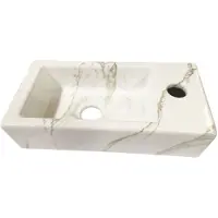 Wiesbaden Fontein mini-rhea rechts 360x180x90 keramiek carrara