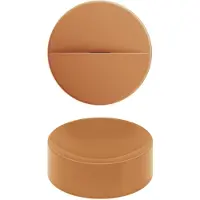 Clou vale rond fontein zonder kranenbank met geïntegreerde afvoer mat italiaans zand keramiek 22 cm