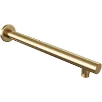 Brauer Gold Edition rechte wandarm geborsteld messing PVD