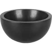 Differnz Boomer Waskom - Wasbak Keramiek - Mat Zwart - Ø 20 x 10 cm