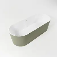 Mondiaz Vrijstaand bad noble 180x75 cm kleur army /talc