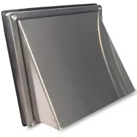 Boss & Wessing Gevelkap bws ventilatie aansluitmaat ø 150 mm grofmazig gaas met hoge doorlaat rvs