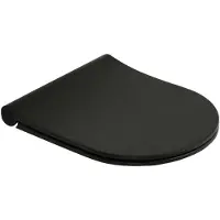 Pressalit Closet zitting plieger kansas by slim compact met lift-off en softclose mat zwart