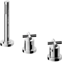 Hotbath Chap C065 Thermostatische Badrandcombinatie Chroom - Messing - Kranen, Badkranen, Badrandkranen - 8718924071984