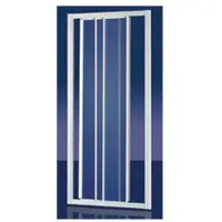 Plieger Economy schuifdeur 90x185cm (afstelbaar van 88 tot 94cm) aluminium profiel en druppel acrylglas