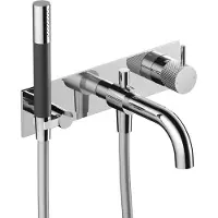 Hotbath Cobber X CX026EXT Afbouwdeel Inbouw Badkraan Met Uitloop - Chroom - Kranen, Badkranen, Inbouw Badkranen - 8720143171321
