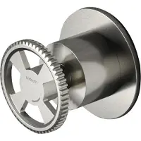 Hotbath Cobber @Work afbouwdeel inbouw stopkraan koud geborsteld nikkel