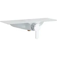 Schutte Douchemengkraan waterway met planchet chroom wit