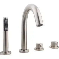 Boss & Wessing Bws badrandthermostaat 4gats rond afbouwset rvs