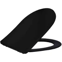 Boss & Wessing Bws toiletzitting vera shade fit met deksel met soft close mat zwart