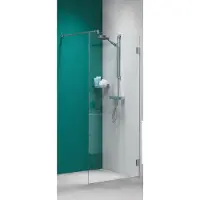 Get Wet by Sealskin I Am Inloopdouche 120x200cm Zilver-look/Helder glas (antikalk)
