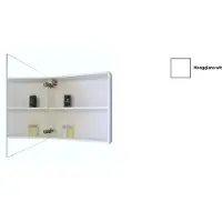 Sanicare Spiegelkast qlassics 60 cm 1 deur hoogglans wit links