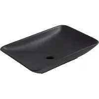 Boss & Wessing Bws opzetwastafel pare 58x37x12 cm mat zwart
