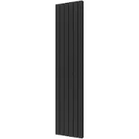 Plieger Designradiator cavallino retto dubbel 1287 watt middenaansluiting 200x45 cm black graphite