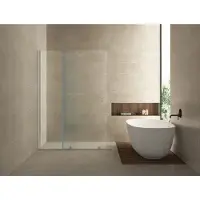 Boss & Wessing Bws verlengstuk inloopdouche op rail zeta 100x200 cm 10 mm nano coating