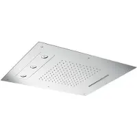 Hotbath Mate M191 Hoofddouche 48 X 63 Cm Chroom - Messing - Kranen, Douchekranen, Hoofddouches - 8719638612593 - Kranen, Douchekranen, Hoofddouches