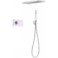 Tres Regendoucheset elektronisch slim exclusive inbouw thermostatisch chroom