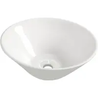 Boss & Wessing BWS Round Opzetwastafel 420x420x150mm Rond Zonder overloop Keramiek Wit