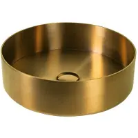 Qisani Vanity opbouw wastafel 40x12cm gold