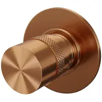 Brauer Inbouw stopkraan rond 6.5 cm messing koper