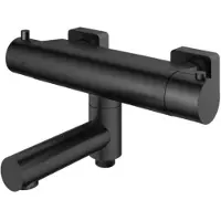 Hotbath Gal Thermostatische badmengkraan - met wegdraaibare omstel uitloop - PVD - geborsteld gunmetal (antraciet) GL020BGP