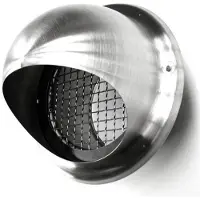 Boss & Wessing Bolrooster bws ventilatie aansluitmaat ø 125 mm grofmazig gaas met hoge doorlaat rvs