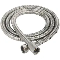 Sanilux Doucheslang 150 cm Geborsteld Gun Metal