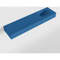 Mondiaz LEX Jeans vrijhangende solid surface wastafel 120cm. Positie wasbak rechts
