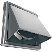 Boss & Wessing Kaprooster met klep rvs ø 125 mm
