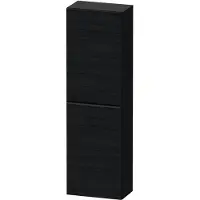 Duravit Hoge kast d-neo kolomkast wand 132 cm rechtsdraaiend mat eiken zwart