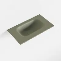Mondiaz eden army solid surface inleg wastafel voor toiletmeubel 40 cm. Positie wasbak midden