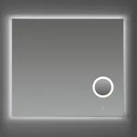 Sanilux Badkamerspiegel met spiegelverwarming dimbare led-verlichting en make-up spiegel 80x70x2,5 cm
