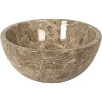 Plieger Waskom Opbouw Mini Round 26x12 cm Marmer Bruin