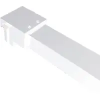 Boss & Wessing Bws inloopdouche pro line rookglas met middenband 8 mm nano coating mat wit profiel en stang