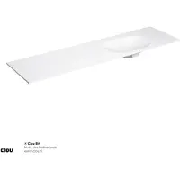 Clou Hammock Wastafelblad Enkele Waskom Rechts 180cm Compositie 33 Aluite Mat Wit