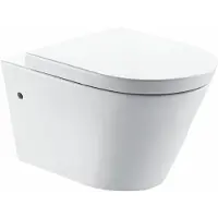 Boss & Wessing Bws wandcloset flow randloos diepspoel 55 cm easycleaning inclusief zitting wit