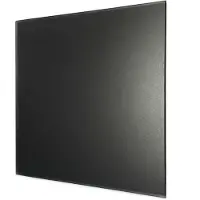 Boss & Wessing Ventilatierooster design bws ventilatie vierkant 10 cm vlak glas mat zwart