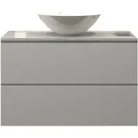 Gliss Design Badkamermeubelset gliss zeus 80 cm hoogglans wit met waskom