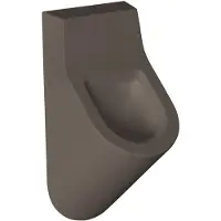 Salenzi Urinoir Hung Achterinlaat Mat Donkerbruin (incl. ophangset en sifon)