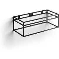 Clou New Wash Me Frame Kokerprofiel Kast Zonder Bodem RVS Mat Zwart 90x42x30cm