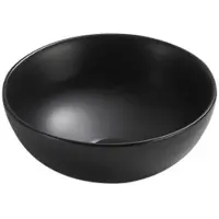 Sanilux Fonteinkom round 19.5x8.5 cm keramiek mat zwart