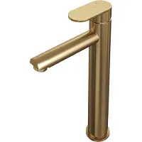 Brauer Gold Edition verhoogde opbouw wastafelmengkraan model C goud geborsteld PVD
